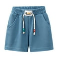 thumbnail image 1 of RIJOPUTY Shorts Garçon Taille 7 Shorts Athlétiques pour Garçons Shorts Rouges Shorts de Vélo avec Poches Vêtements Bébé Garçon 3 Mois Vêtements Garçon de 8 Ans Vêtements Garçon Taille 4, Marine 9-10 Ans, 1 of 9