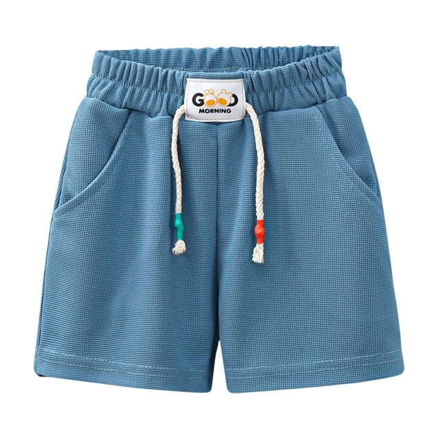 RIJOPUTY Shorts Garçon Taille 7 Shorts Athlétiques pour Garçons Shorts Rouges Shorts de Vélo avec Poches Vêtements Bébé Garçon 3 Mois Vêtements Garçon de 8 Ans Vêtements Garçon Taille 4, Marine 9-10 Ans