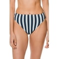 thumbnail image 2 of Michael Kors BLUE MULTI Striped High-Waist Swim Bottom, US Small, 2 of 7