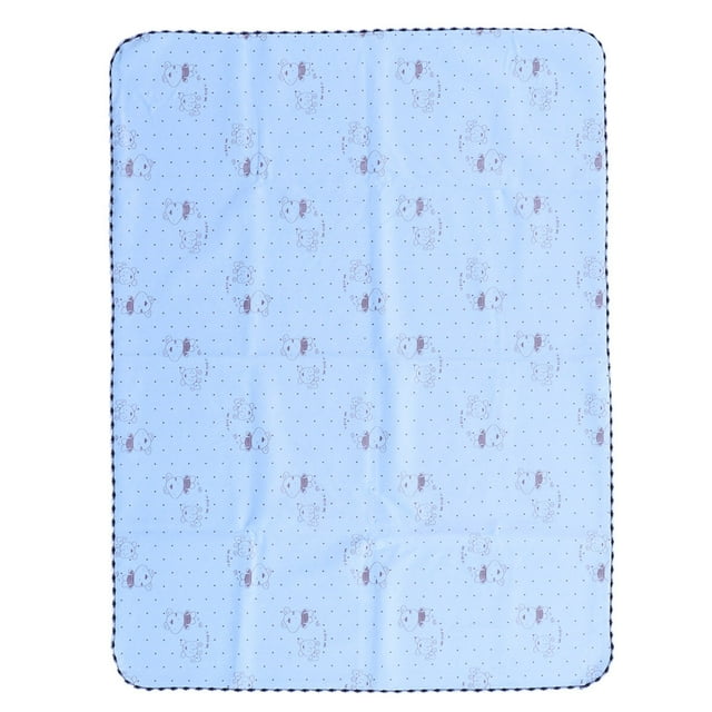 1 Pce 70x90CM Tapis de Pipi pour Bébé/chien/animal Grande Taille Réutilisable Lavable Imperméable Absorption Rapide pour Protection de Matelas contre l'Humidité (Bleu)