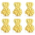 thumbnail image 2 of 6-Pairs Earring Backs,Earring Backs Lifter for Heavy Earrings, Adjustable Secure Earring Backs(Gold), 2 of 5