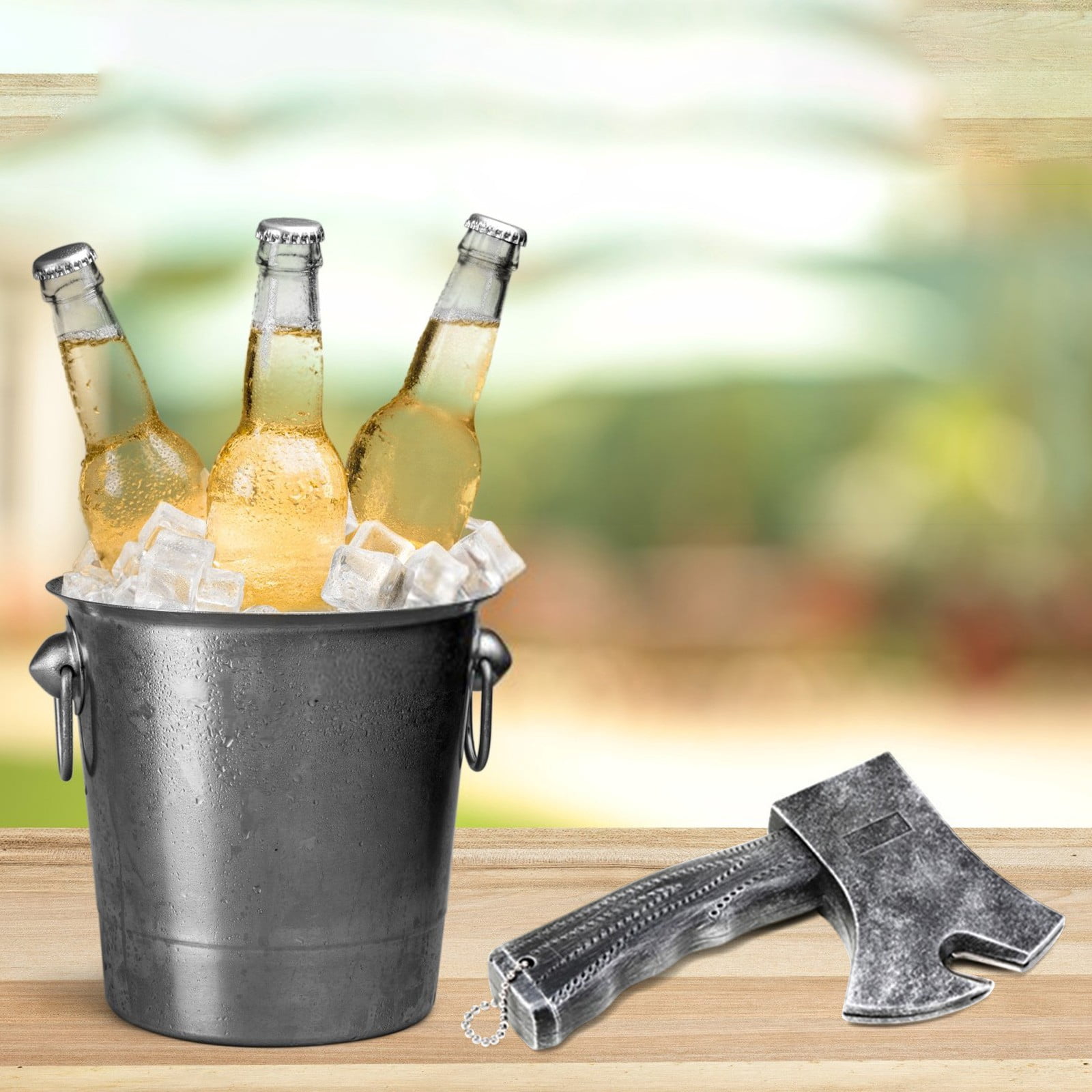 RKZDSR Retro Axe Bottle Opener with Magnetic Fridge Attachment for