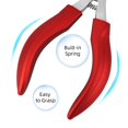 thumbnail image 5 of Cortaúñas para trabajo pesado, cortaúñas profesional para hombres y ancianos, tijeras grandes para uñas de los pies para personas mayores/hombres/mujeres (rojo), 5 of 5