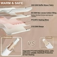 thumbnail image 4 of EDTara Electric Waffle Heated Throw Blanket, Machine Washable, 6 Heat Levels, LCD Controller, 1-4h Timer, ETL Certified, 4 of 8