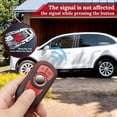 thumbnail image 6 of for Buick Key Fob Cover with Upgraded Anti-lost Luxury Keychains, Fashionable Matte Metallic Silver Soft Case for Enclave Encore Regal Tourx, 6 of 8