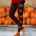 thumbnail image 2 of Halloween Print High Waisted Yoga Pants Workout Leggings Non See Through Gym Fitness Running Compression Activewear Trousers, 2 of 4