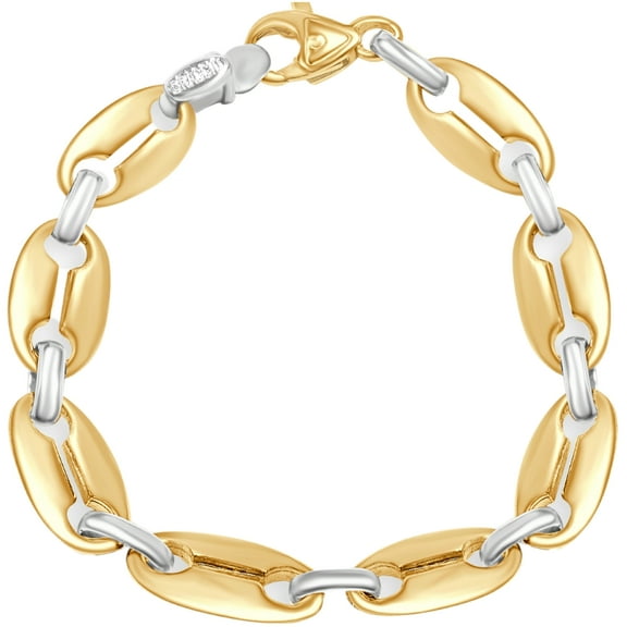 Pompeii Men's Designer Mariner Link 14k Gold (43gram) or Platinum (70gram) 11mm Bracelet