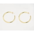 thumbnail image 1 of Amor Gold Hoop Post Earrings, 1 of 5