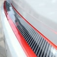 thumbnail image 5 of 2.5M*3Cm Car Door Sill Scuff Plate Guard Pedal Protector Strips Carbon Fiber Red, 5 of 8