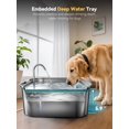 thumbnail image 3 of Fuente de agua para perros MAILOFY de acero inoxidable de 14 litros con 7 filtros, 3 of 9