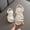 Silver, variant on 8QIDA Sandals for Girls Size 37 Summer Girls' Sandals Korean Edition Little Girls' Pearl Open Toe Shoes Little Medium and Big Children's Performance Shoes 28