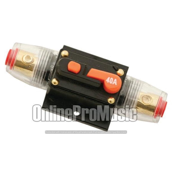 Absolute ICB120-02 4/8 AWG 120 Amp In-line Circuit Breaker with Manual Reset