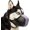 Black, variant on Mayerzon Dog Muzzle, Patented Mesh Soft Muzzles for Large Medium Small Dogs Poodle Husky Doberman Labrador Retriever for Scavenging Grooming Biting Chewing, Breathable Reflective Mussel with Collar