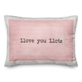 thumbnail image 2 of Creative Products Llama Love 14x20 Spun Poly Pillow, 2 of 3