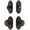 Timeless Bronze, variant on Grandeur 833718 Arc Solid Brass Single Cylinder Keyed Entry Knobset And Deadbolt Combo