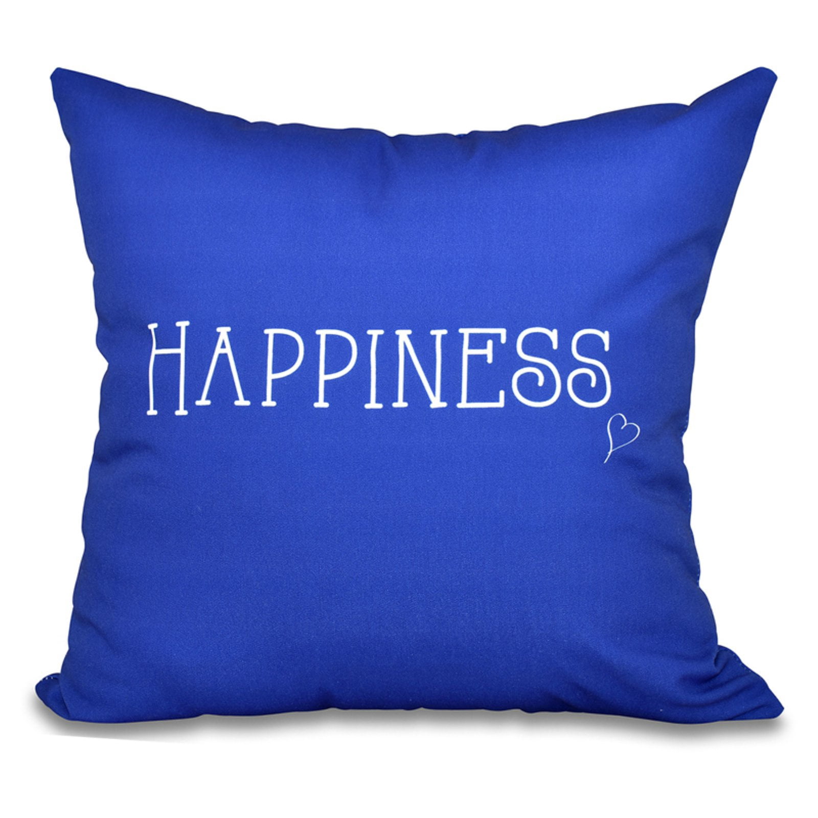 Simply Daisy 16" x 16" Happiness Word Print Pillow