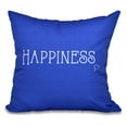 thumbnail image 2 of Simply Daisy 16" x 16" Happiness Word Print Pillow, Royal, 2 of 2