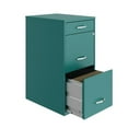 thumbnail image 4 of Pemberly Row 3-Drawers Vertical Turquoise Metal Filing Cabinet Pre-assembled, 4 of 5