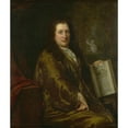 thumbnail image 3 of David van der Plas 20x23 Black Modern Framed Museum Art Print Titled - Portrait of Caspar Commelin, Bookseller, Newspaper Publisher and Author of the Official History of Amsterdam ‘Beschrijv, 3 of 5