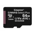 thumbnail image 2 of Micro SD Kingston Canvas Select Plus 100R A1 C10 64GB ADP, 2 of 5