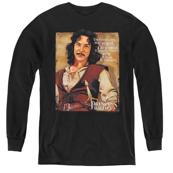 Princess Bride - Word - Youth Long Sleeve Shirt - Small
