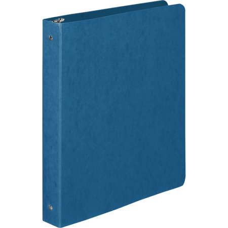 Wilson Jones PRESSTEX Round Ring Binder, 1" Cap, Dark Blue