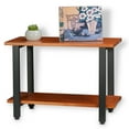 thumbnail image 4 of CONSDAN Industrial Bookshelf, Console Table, Entryway Table, USA Grown Poplar Hardwood, Rustic Bookcase, Storage Shelves, Display Shelves, Sofa Table-2 Tier Shelf, 4 of 10