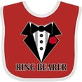 thumbnail image 3 of Inktastic Tuxedo Ring Bearer Boys Baby Bib, 3 of 4