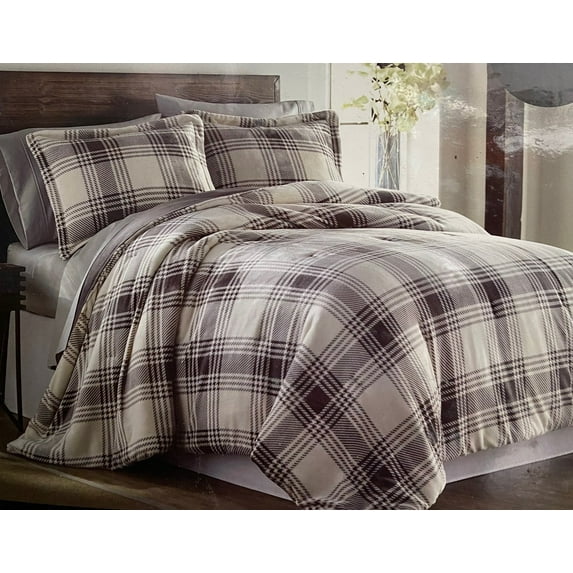 NEW Lodge Collection 3 Piece Comforter Set Velvet Plush FAST SHIPPING!