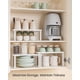 thumbnail image 3 of Organizador de Gabinete SONGMICS Juego de 3 Repisas para Cocina Blanco Nieve, 3 of 7