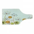 thumbnail image 1 of Floral Cutting Board, Umbelifers Flower Garden Summer Spring Season Themed Petals Illustration, Decorative Tempered Glass Cutting and Serving Board, Wine Bottle Shape, Marigold Yellow, by Ambesonne, 1 of 1