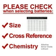 thumbnail image 4 of 2pc 10pk Exell EB-SR521 Silver Oxide 1.5V Watch Battery for SR521SW 379, 4 of 5
