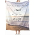 thumbnail image 3 of Virgin Mary Blanket Ultra Soft Warm Flannel Fleece Christian Scripture Blanket Lightweight Fuzzy Prayer Catholic Decor Gifts for Girls Boys Women Men, 3 of 10
