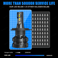 thumbnail image 6 of 2x H4 LED Headlight Bulbs For Toyota Tundra 2014-2018 High/Low Beam 6000K White, 6 of 12