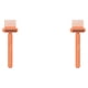 thumbnail image 1 of Peine cepillo de limpieza Yuarrent portátil Mini mango antideslizante color naranja 2Conjunto, 1 of 6