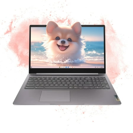 Lenovo 15.6"FHD Chromebook-Intel Quad-Core N4120(> N4020)4GB RAM,320GB Storage,(64GB eMMC+256GB SDCard),Home & Student Laptop,with Privacy camera,Wi-Fi6,HDMI1.4,Chrome OS,Long Battery Life,Artic Grey