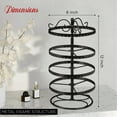 thumbnail image 2 of Metal Table Jewelry Organizer Stand with Earring Holder, Earring Tree Organizer, Display Stand, Ring Holder & Storage Rack for Women- Holds 144 Earrings, 2 of 6