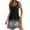 Black, variant on LYXSSBYX Summer Dresses for Women 2024 Women's Casual Sundress With Pockets Summer Boho Beach Dress Floral T-Shirts Dress V Neck Loose Tank Dresses