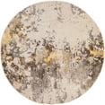 thumbnail image 4 of Unique Loom Helios Over-Dyed Area Rug 5' x 5' Round Beige/Brown, 4 of 4