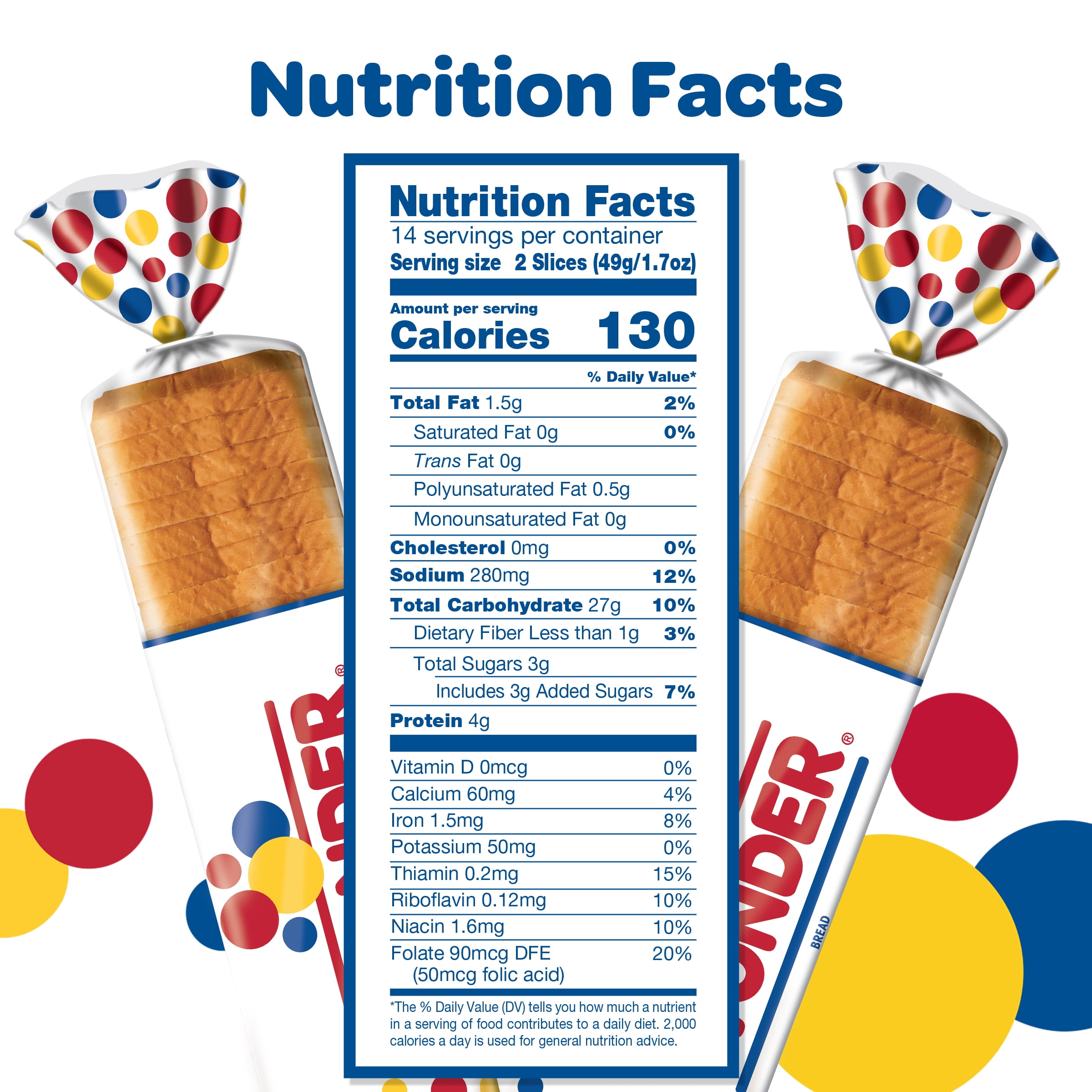 Wonder Bread Giant White Sandwich Bread, Sliced Loaf Bread, 24 oz, Shelf-Stable