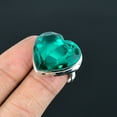 thumbnail image 3 of Apatite Heart Gemstone Ethnic 925 Sterling Silver Jewelry Adjustable Ring VJ 852, 3 of 4