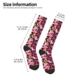 thumbnail image 4 of Fotbe Rose Flowers print Women's Men's Novelty Crew Socks Cotton Socks Knee High Socks for Walking,Running,Nurses,Pregnancy, 4 of 8