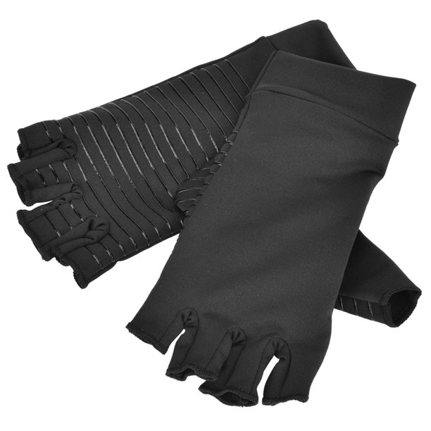 Guantes De Enfermería De Medio Dedo Guantes De Enfermería Artritis Presión Guantes De Medio Dedo Guantes De Fitness Deporte De Interior Fibra De Cobre Fitness Enfermería ANGGREK Otros