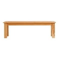 thumbnail image 3 of Afuera Living Contemporary Outdoor 18" Teak Wood Dining Bench in Natural Oil, 3 of 7