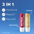 thumbnail image 2 of NIVEA Cherry and Cream Lip Care, Flavored Lip Balm Set, 0.17 oz Stick, Variety Pack of 2, 2 of 11