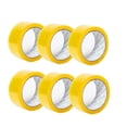 thumbnail image 1 of EeaseCA 6 Rolls Sealing Pack Sealing Clear Packing Shipping Box Tape Provides Strong Secure Sticky Seal for Your Boxes (Yellow), 1 of 7