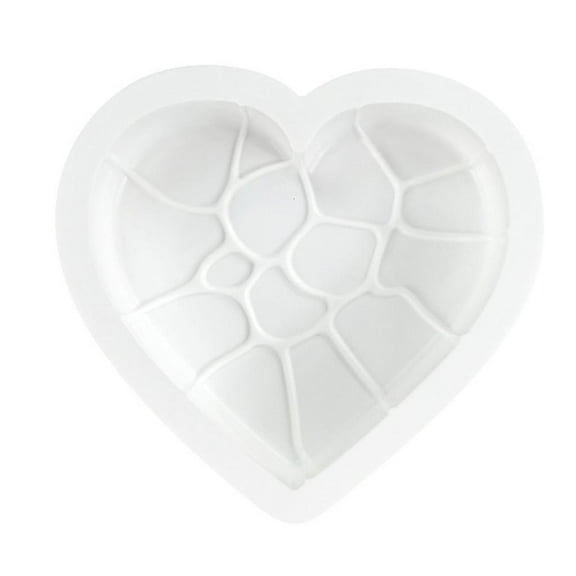 Tizuqe Crack Heart Silicone Molds Making Mousses Cake Molds Decorating Baking Tool for Making Chocolate Fondant Dessert