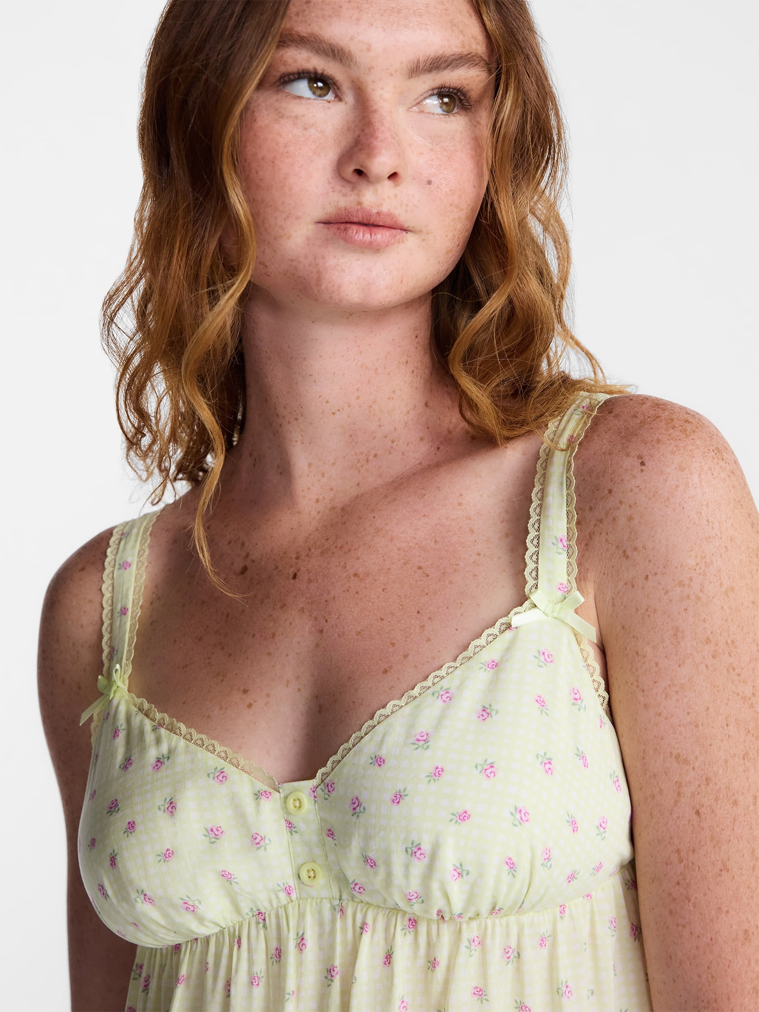 No Boundaries Woven Cami Top and Shorts Sleep Set, 2-Piece, Women's XS-XXL