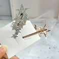 thumbnail image 4 of Women 7 Stars RhinestoneCrystal Hair Clips Clamp Barrette 2024 Slide Hair, 4 of 9