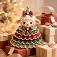 thumbnail image 4 of Crochet Animal Christmas Tree DIY Kit, Handmade Ornament Set with Pearl, Beginner Friendly, Christmas Decorations Gifts for Family, 4 of 6